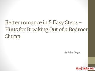 Better romance in 5 Easy Steps