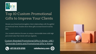 Top 10 Custom Promotional Gifts to Impress Your Clients