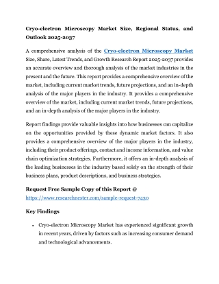 Cryo-electron Microscopy Market