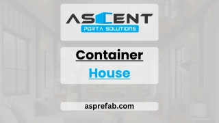 Luxury Container Homes India for Modern Living -Ascent Porta Solutions