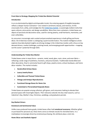 From Data to Strategy: Mapping the Trinket Box Market Potential