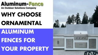 Why Choose Ornamental Aluminum Fences for Your Property