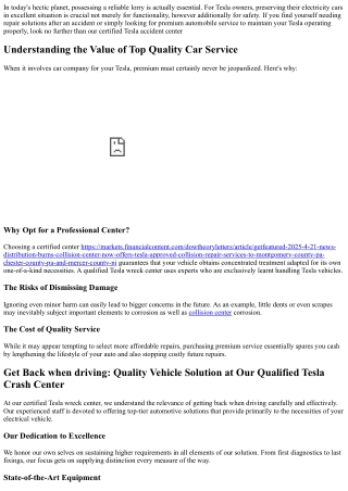 Return when traveling: Top Quality Automobile Solution at Our Professional Tesla
