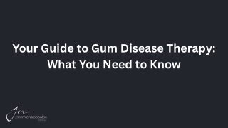 Your Guide to Gum Disease Therapy in Sydney What You Need to Know