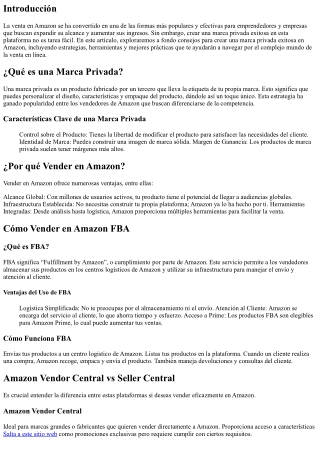Consejos para crear una marca privada exitosa en Amazon
