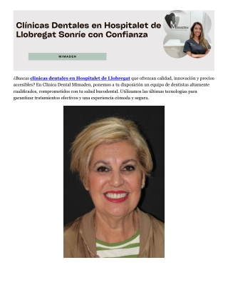 Clinica dental hospitalet de llobregat