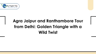 Agra, Jaipur & Ranthambore Tour from Delhi Golden Triangle with a Wild Twist