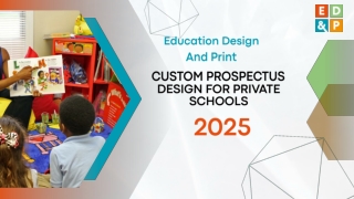 Custom Prospectus Design For Private Schools - Education Design And Print