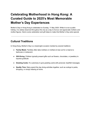 Mother's Day Gift Ideas 2025