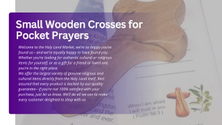 Small Wooden Crosses for Pocket Prayers