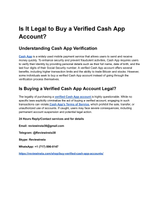 Is It Legal to Buy a Verified Cash App Account_