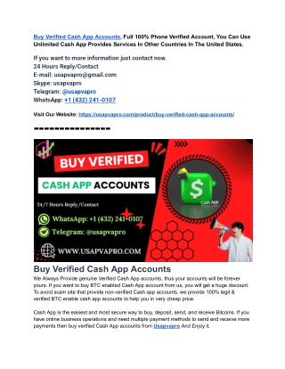 Best Trustable Sites to Buy Verified Cash App Accounts