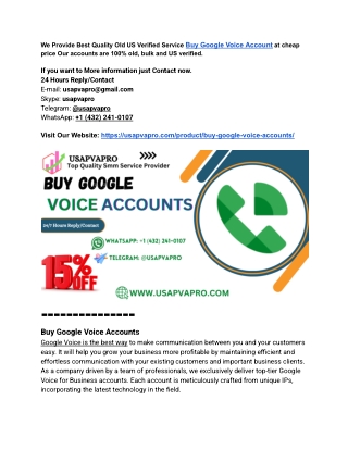 Top 3 Sites to Buy Google Voice Accounts In  2025