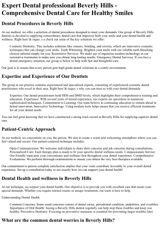 Dental Group of Beverly Hills
