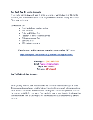 How To Buy Verified Cash App Accounts From The Best 5 ...