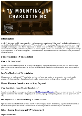 Is It Time to Upgrade? Signs You Need Professional TV Mounting Help