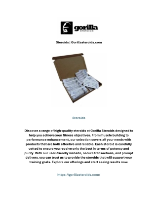 Steroids | Gorillasteroids.com