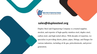 Duplex Steel Plates