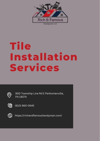 Tile Installation Services: Enhancing Business Appeal and Durability