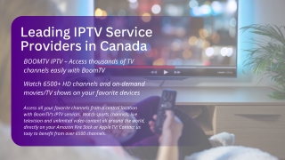 Leading IPTV Service Providers in Canada