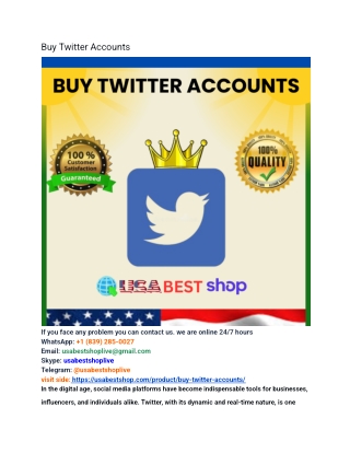Top_ 99 Website to Buy Twitter (X) Accounts in 2025