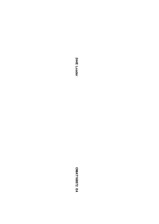 John Deere 244E Loader Operator Manual Instant Download (Pin000154-) (Publication No.168872)
