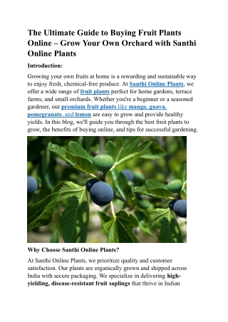 Fruit-plant ppt