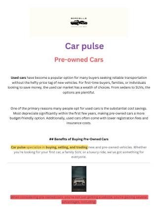 Pre-owned Cars in Hyderabad