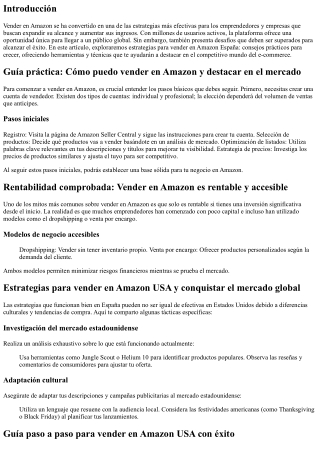Estrategias para vender en Amazon España: Consejos prácticos para crecer
