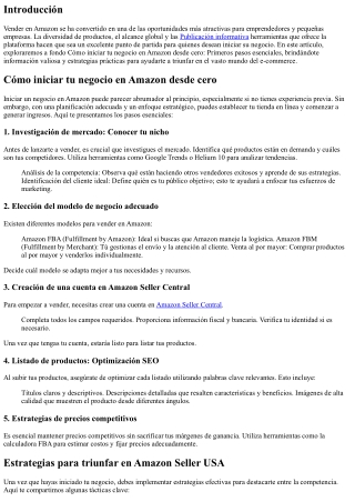 Cómo iniciar tu negocio en Amazon desde cero: Primeros pasos esenciales