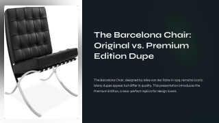 Barcelona Chair Dupe