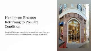 henderson restore