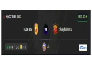 Xem trực tiếp trận đấu Hubei Istar vs Shanghai Port B diễn ra ngày 02/05/2025