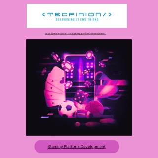 iGaming Platform Development | Custom-Built Gaming Platforms for Scalable Growth