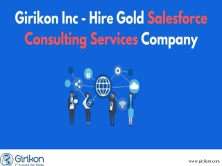 Hire Gold Salesforce Consulting Services Company In USA