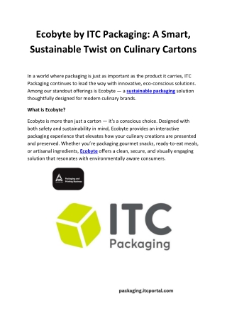 ITC’s Sustainability Vision: Building a Greener Tomorrow by Putting India First