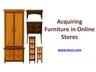 Acquiring Furniture in Online Stores