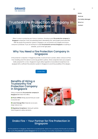Advanced Fire Protection Systems in Singapore | Design, Installation & Maintenan