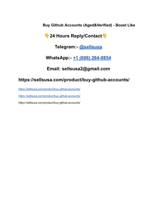 Buy Github Accounts (Aged&Verified) - Boost Like
