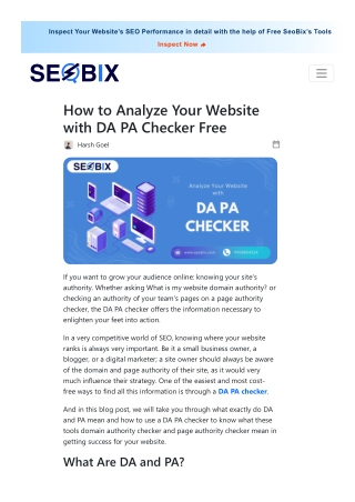 How to Analyze Your Website with DA PA Checker Free