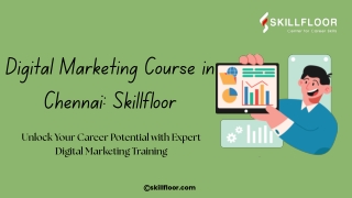 Digital Marketing Course in Chennai Skillfloor