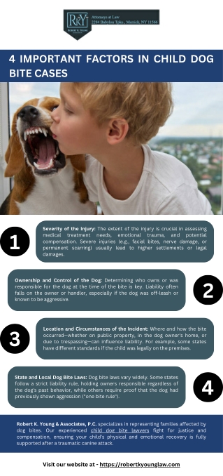 4 Important Factors in Child Dog Bite Cases