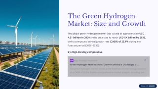 Green Hydrogen Market Outlook to 2033: Growth, Trends, and the Road Ahead