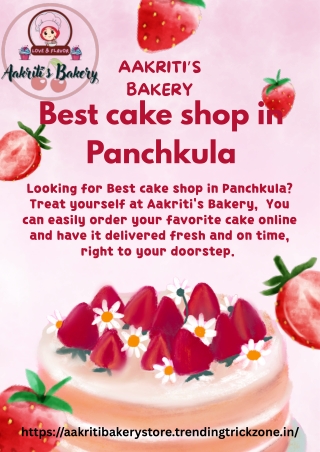Best cake shop in Panchkula