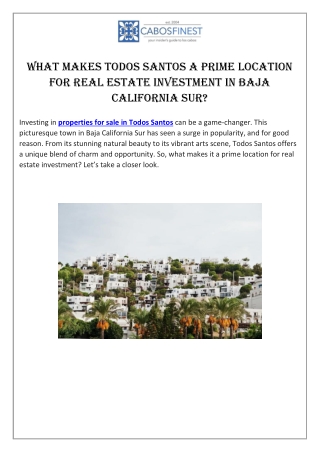 What Makes Todos Santos a Prime Location for Real Estate Investment in Baja California Sur.docx (1)