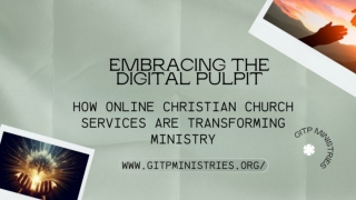 Embracing the Digital Pulpit