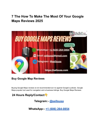 7 The How To Make The Most Of Your Google Maps Reviews 2025