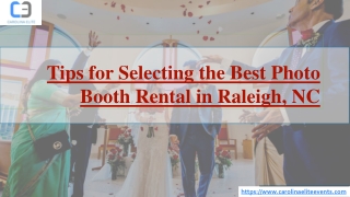 Tips for Selecting the Best Photo Booth Rental in Raleigh NC