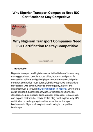 Why Nigerian Transport Companies Need ISO Certification to Stay Competitive (1)