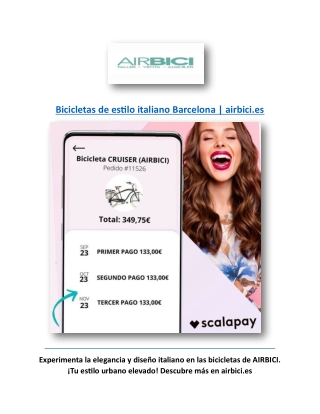 Bicicletas ligeras de aluminio Barcelona | airbici.es